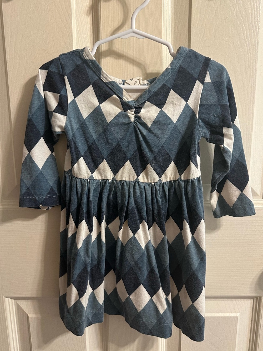 Cotton argyle dress